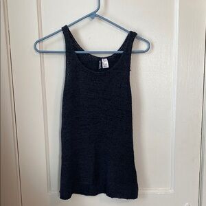 Navy Blue Knit Tank Top